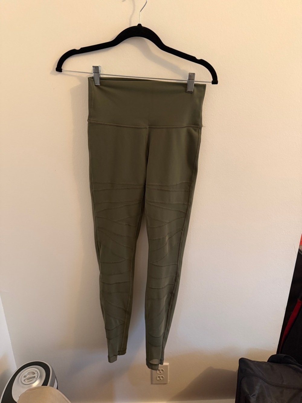 lululemon athletica Olive Green High-Rise Leggings with mesh